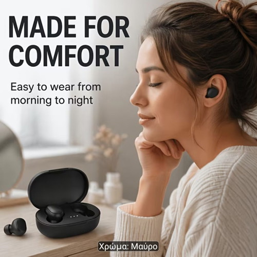 Wireless earbuds with LED display and touch, new