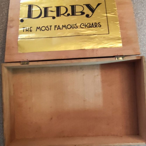 Derby 1852 Wooden Cigar Box like new, Greek Kingdom