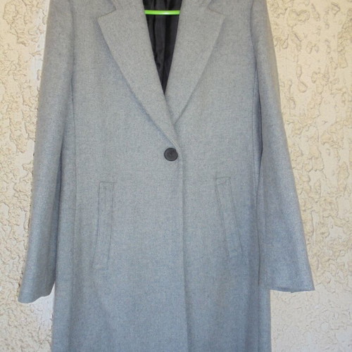 Zara wool coat medium gray new