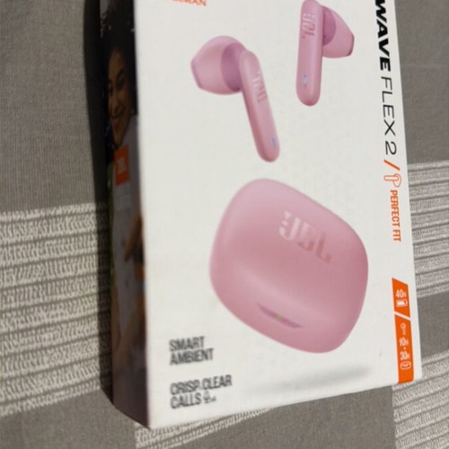 JBL Wave Flex 2 Bluetooth earbuds pink sealed