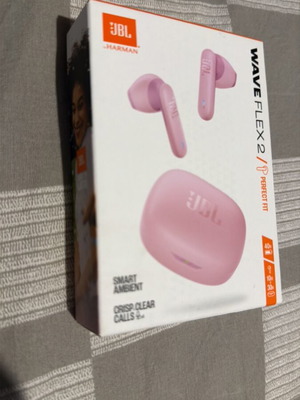 JBL Wave Flex 2 Bluetooth earbuds pink sealed