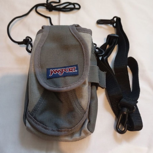 JanSport men's crossbody pouch like new, gray utility bag
