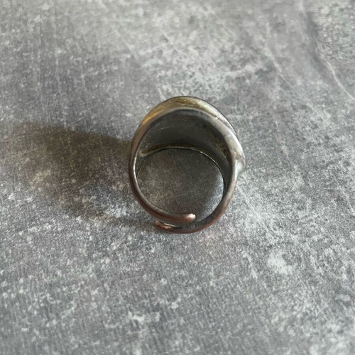 Copper ring used, silver color
