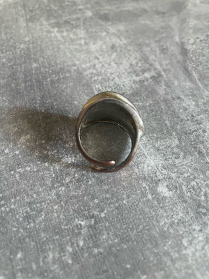 Copper ring used, silver color
