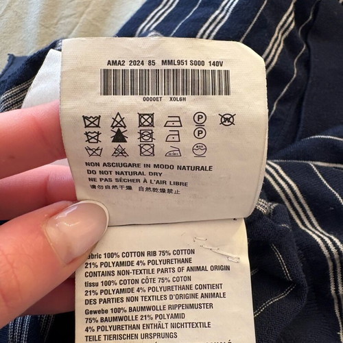 Miu Miu unisex polo shirt blue like new, size 42