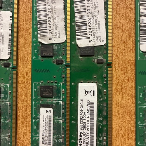 DIMMS RAM DDR2 2GB 800MHz PC6400 used memory, total 12GB