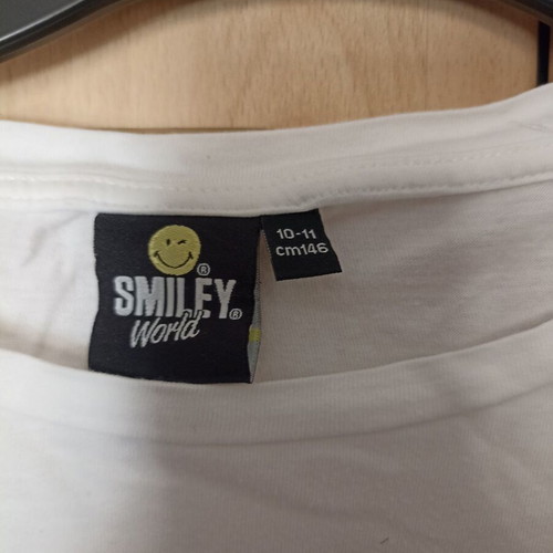 Smiley world T-shirt size 146 cm like new, cotton with fringes