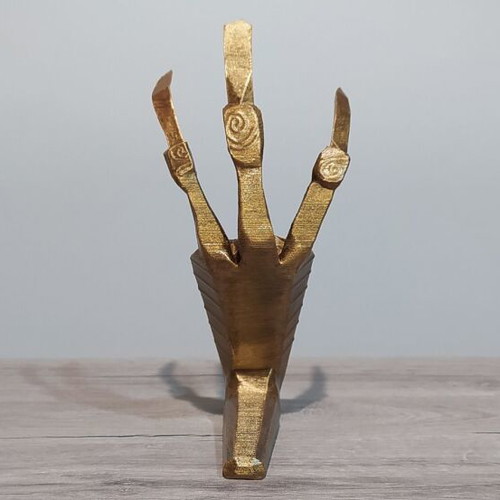 Skyrim Golden Dragon Claw Figure 3D printed, 20 cm, hand painted, new