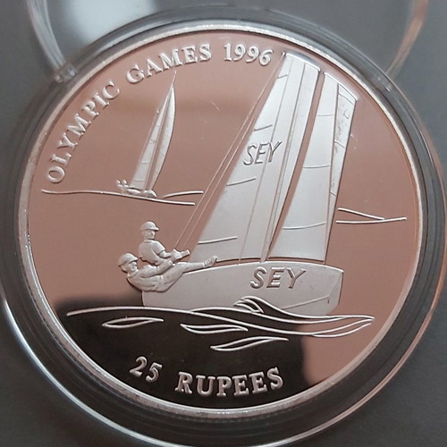 25 Ruppes Seychelles 1995 Proof Silver 31.47g New Collectible Coin