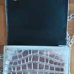 Shein Silver Shoulder Bag Like New with Removable Chain Strap