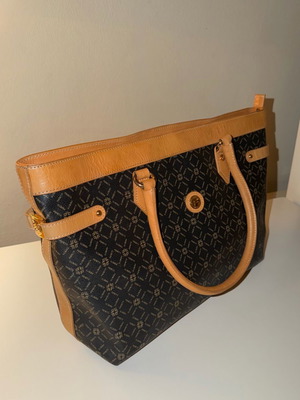 Feretti women's tote bag like new, brown and beige