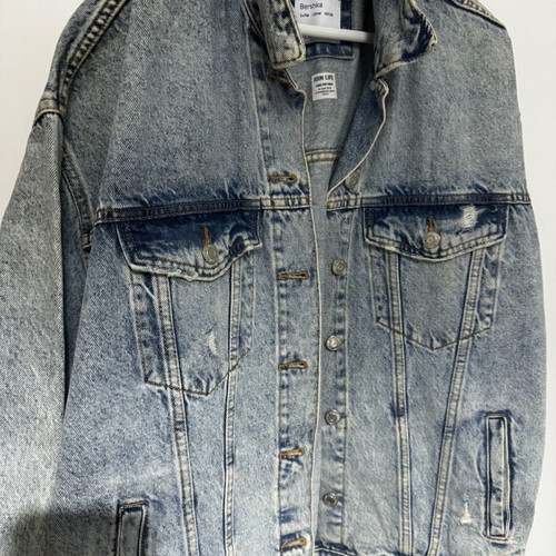 Bershka denim jacket like new, blue, size M