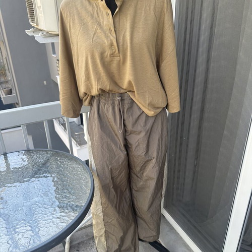 Zara pants with tag, gold color, size XL