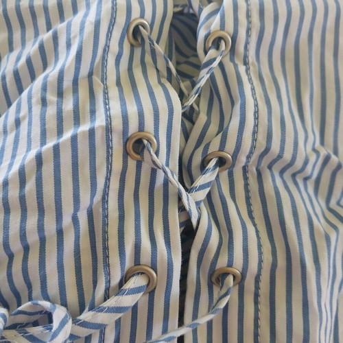 Glamorous shirt like new, size xs/m, white and blue