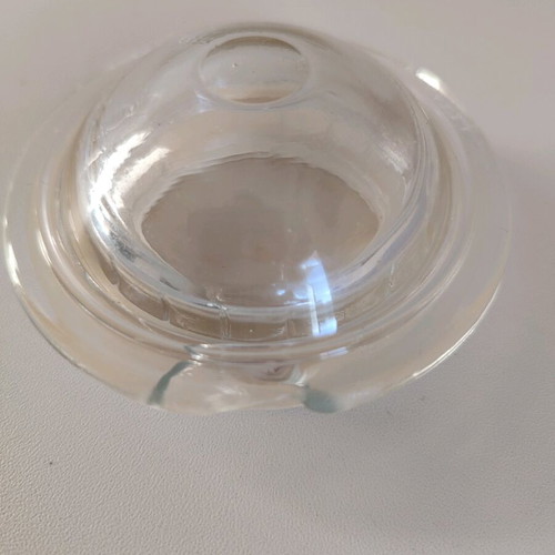 Vintage glass vases set of 3 used with different lids