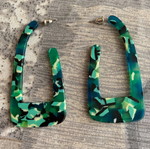 Horn earrings dangling like new