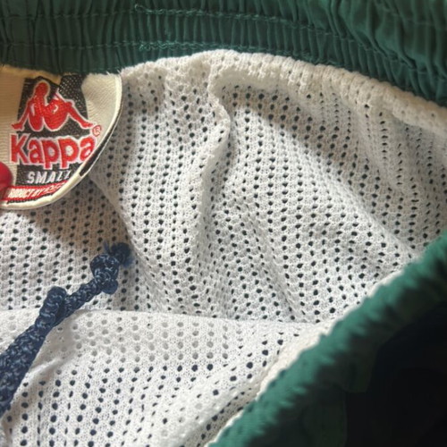 Kappa swim shorts new, men's size S, blue with green details
