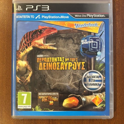 Wonderbook Walking With Dinosaurs PS3 game used, Greek