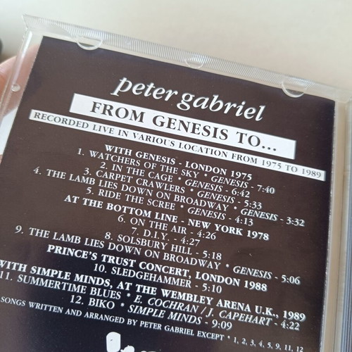 Peter Gabriel From Genesis To CD like new, rock
