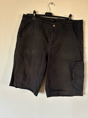 Adidas Bermuda shorts like new, black, cotton cargo, size L