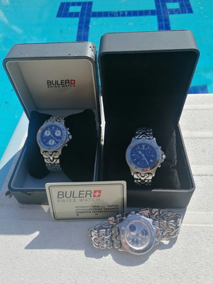 Genuine Swiss chronograph of top quality manufactured by Buler