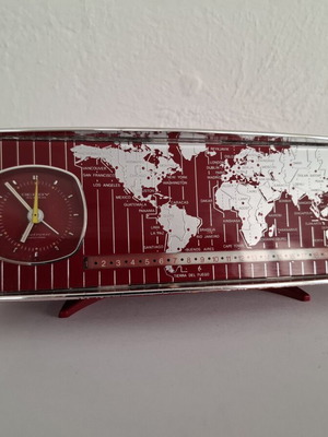 Derby Swissonic DAC 272 World Time vintage ψηφιακό επιτραπέζιο ρολόι μεταχειρισμένο