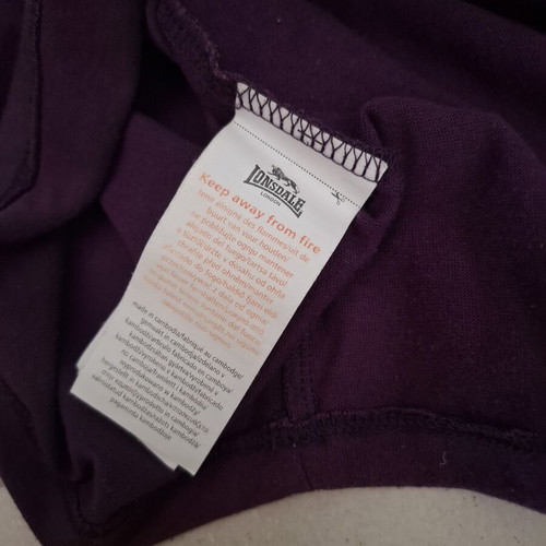 Lonsdale T-shirt set of 2 used, purple and blue, size S-M