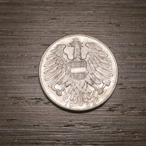 Austrian coins used, pack of 8, aluminum