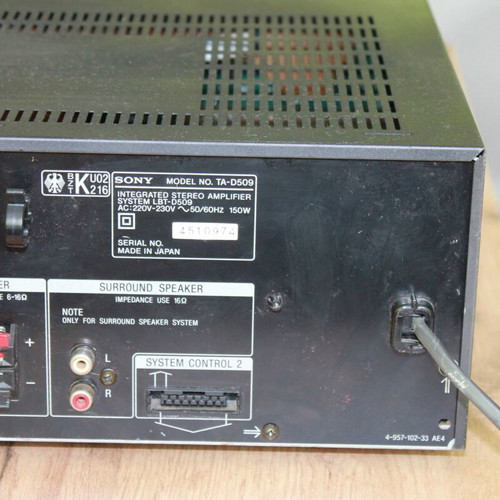 Sony TA-D509 amplifier