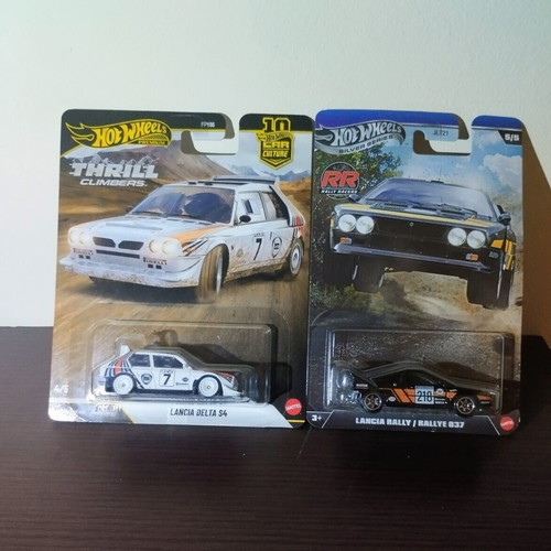 Hot Wheels Lancia Delta S4 and Lancia Rallye 037 toy cars