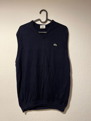 Lacoste Vest vintage used, size 5, black and blue