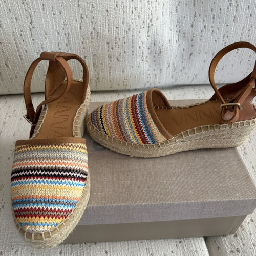 Kanna knitted women's espadrilles new, multicolor, size 37