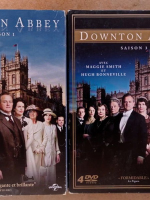 Downton Abbey DVD pack seasons 1 and 3 like new, English-French