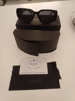 Premium Black Geometric Prada Sunglasses new, full luxury set