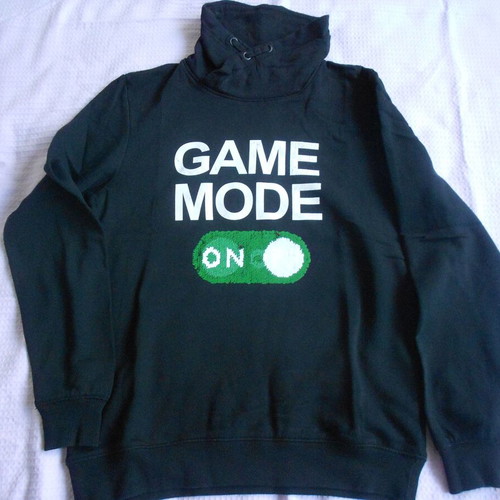 H&M Kids Hoodie like new, black with Game Mode sequins