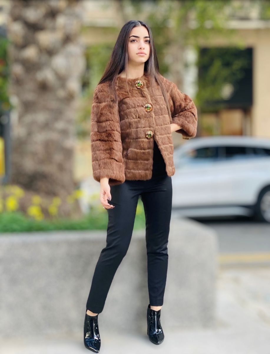 Natural Fur Bijou Jacket - € 160,00 - Vendora