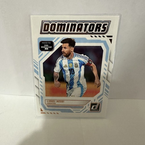 Lionel Messi Dominators #3 2025-26 Donruss Road To FIFA World Cup Soccer Card new