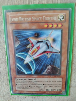 Lord British Space Fighter Ultimate Rare Yu-Gi-Oh like new