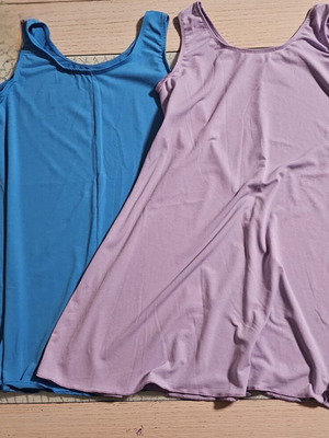 Girls' blouse dresses like new, set of 2 for ages 10-12