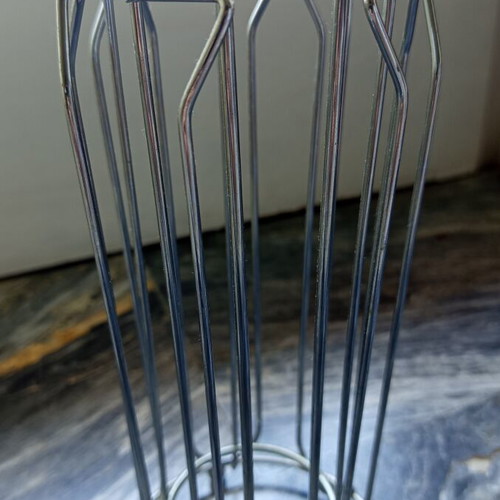 Stand for Nespresso Capsules used, metal chrome finish