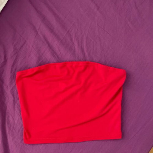 Shein crop top red new, size XS/S