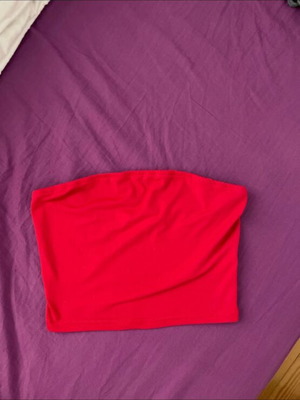 Shein crop top red new, size XS/S