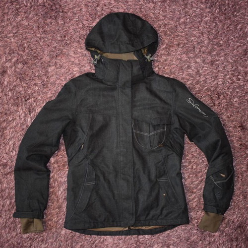 Salomon women's jacket size M used, waterproof with Primaloft insulation