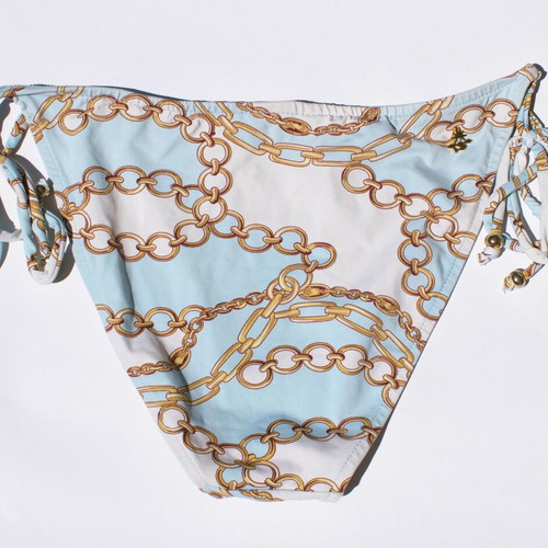 Cia Maritima Brazil bikini bottom cheeky medium like new turquoise gold