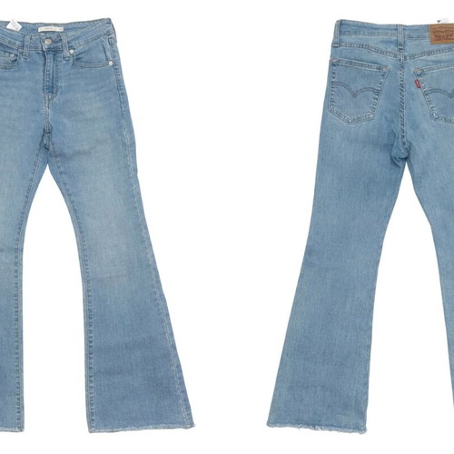Levi's 726 High Rise Flare Jeans women's like new, blue 26W-30L
