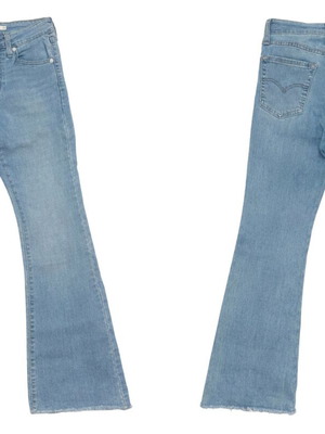 Levi's 726 High Rise Flare Jeans women's like new, blue 26W-30L