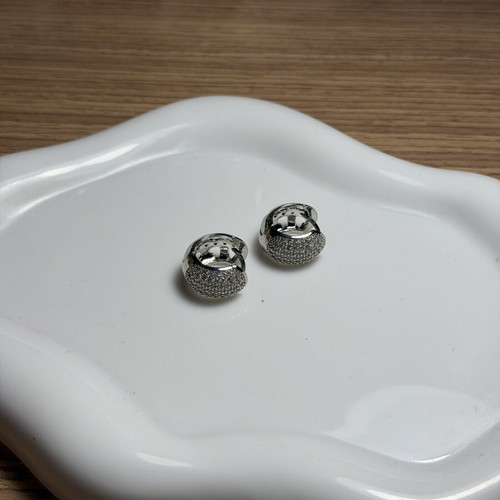Stainless Steel Earrings like new, silver color