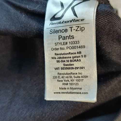 RevolutionRace RVRC Silence T-Zip Women's Hiking Pants size M like new