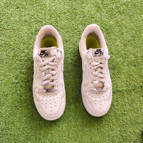 Nike Air Force athletic shoes used, size 38, white leather
