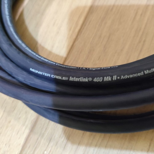Monster Interlink 400MK II RCA audio cable 2m with gold-plated connectors